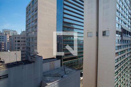 Studio para alugar com 28m², 1 quarto e 1 vaga Studio para alugar com 28m², 1 quarto e 1 vagaVista da Varanda da Sala/Quarto