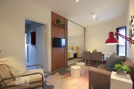 Sala de apartamento para alugar com 1 quarto, 46m² em Cambuí, Campinas