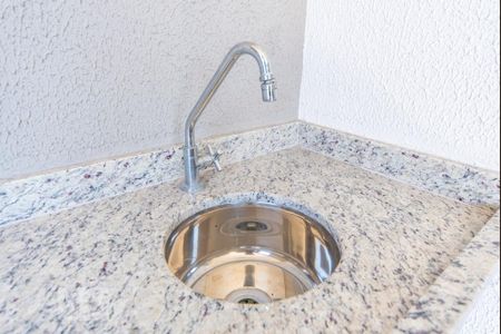 Pia da Varanda da Sala de apartamento à venda com 3 quartos, 77m² em Vila Floresta, Santo André
