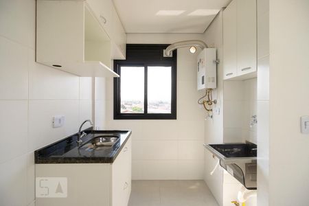 Cozinha e área de serviço de apartamento para alugar com 1 quarto, 30m² em Vila Alpina, São Paulo
