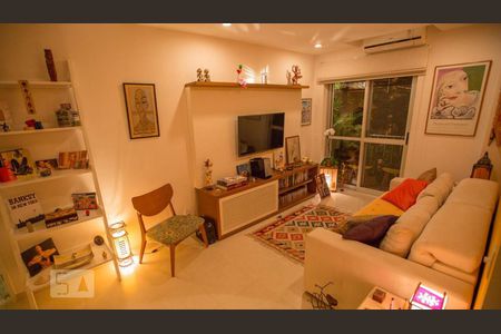 Sala de apartamento à venda com 2 quartos, 80m² em Jardim Botânico, Rio de Janeiro