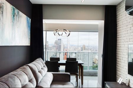 Sala de apartamento à venda com 1 quarto, 52m² em Bela Vista, São Paulo