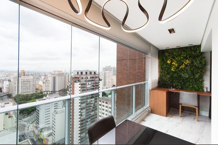 Sacada de apartamento à venda com 1 quarto, 52m² em Bela Vista, São Paulo