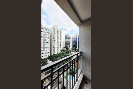 Varanda da Sala de apartamento à venda com 2 quartos, 53m² em Cambuí, Campinas