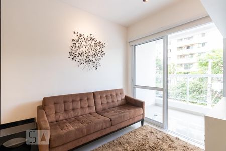 Sala de apartamento para alugar com 1 quarto, 40m² em Vila Olímpia, São Paulo