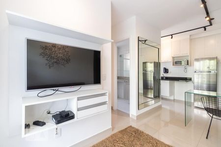 Sala de apartamento para alugar com 1 quarto, 40m² em Vila Olímpia, São Paulo