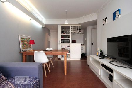 Sala de apartamento à venda com 1 quarto, 48m² em Santa Cecília, São Paulo
