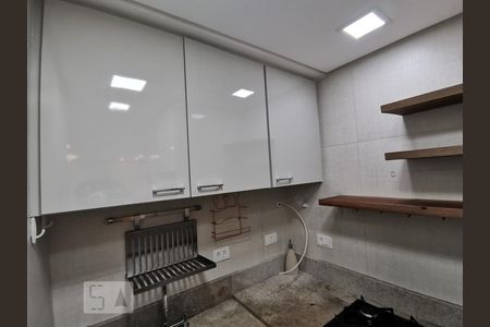 Cozinha - Armários de apartamento à venda com 1 quarto, 42m² em Paraíso do Morumbi, São Paulo