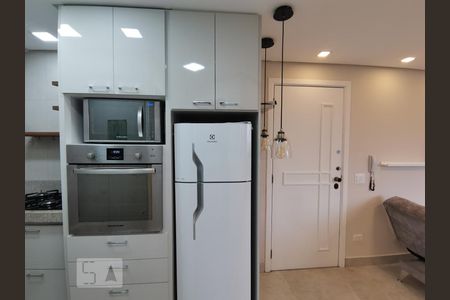 Cozinha de apartamento à venda com 1 quarto, 42m² em Paraíso do Morumbi, São Paulo