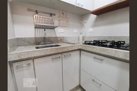Cozinha de apartamento à venda com 1 quarto, 42m² em Paraíso do Morumbi, São Paulo