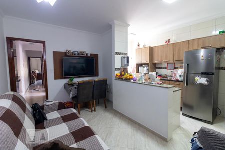 Sala  de apartamento à venda com 3 quartos, 73m² em Vila Curuca, Santo André