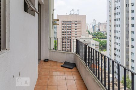 Varanda da Sala de apartamento para alugar com 1 quarto, 35m² em Bela Vista, São Paulo