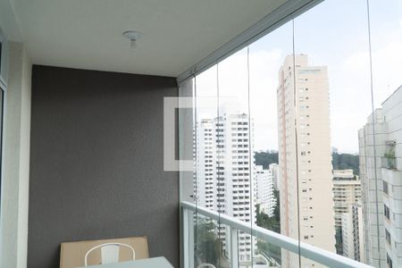 Vista da Sacada de kitnet/studio para alugar com 1 quarto, 41m² em Real Parque, São Paulo