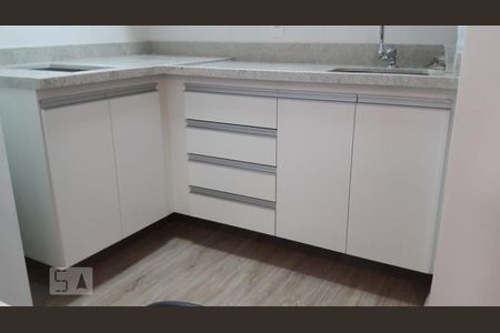 Cozinha de kitnet/studio à venda com 1 quarto, 44m² em Centro, São Paulo