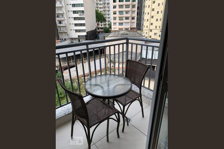 Studio para alugar com 26m², 1 quarto e sem vagaVaranda