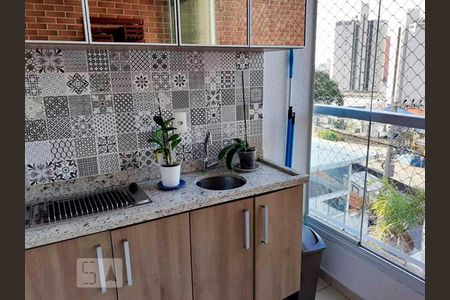 Varanda gourmet de apartamento à venda com 3 quartos, 82m² em Santa Terezinha, São Bernardo do Campo