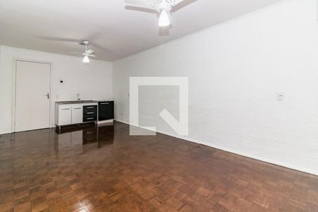 Sala/Cozinha de apartamento à venda com 1 quarto, 44m² em Azenha, Porto Alegre