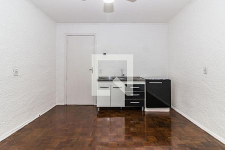 Sala/Cozinha de apartamento à venda com 1 quarto, 44m² em Azenha, Porto Alegre
