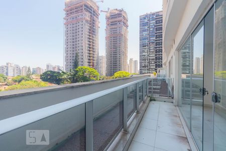 Varanda de apartamento à venda com 1 quarto, 56m² em Cidade Monções, São Paulo