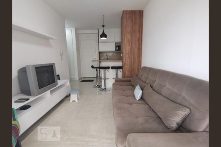 Sala de apartamento para alugar com 1 quarto, 36m² em Panamby, São Paulo