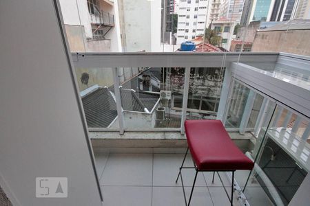 Varanda de kitnet/studio à venda com 1 quarto, 38m² em Santa Cecília, São Paulo