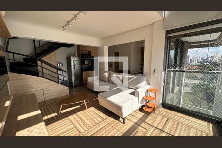 Sala/cozinha de apartamento para alugar com 2 quartos, 85m² em Vila Cordeiro, São Paulo