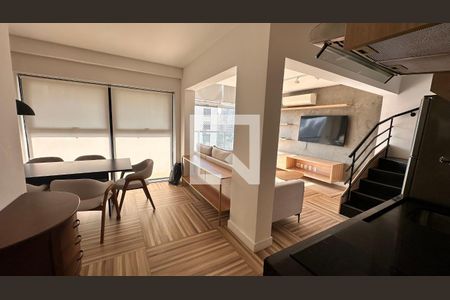 Sala/cozinha de apartamento para alugar com 2 quartos, 85m² em Vila Cordeiro, São Paulo