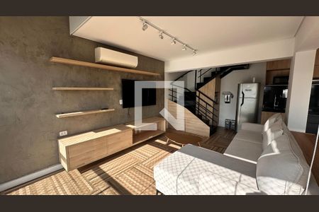 Sala/cozinha de apartamento para alugar com 2 quartos, 85m² em Vila Cordeiro, São Paulo