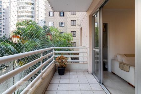 Varanda de apartamento para alugar com 2 quartos, 80m² em Indianópolis, São Paulo