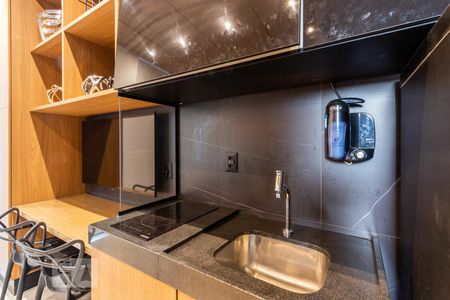 Cozinha de kitnet/studio para alugar com 1 quarto, 30m² em Vila Olímpia, São Paulo