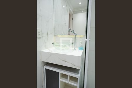Banheiro de kitnet/studio à venda com 1 quarto, 28m² em Mirandópolis, São Paulo