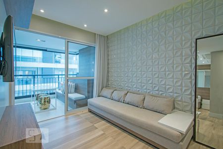 sala de apartamento para alugar com 1 quarto, 39m² em Vila Cordeiro, São Paulo