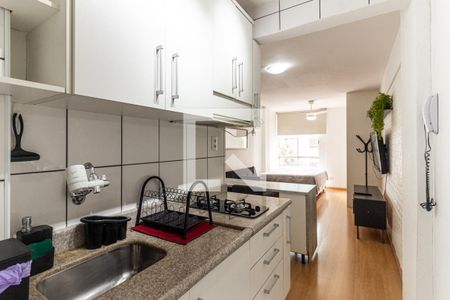 Studio à venda com 26m², 1 quarto e sem vagaCozinha