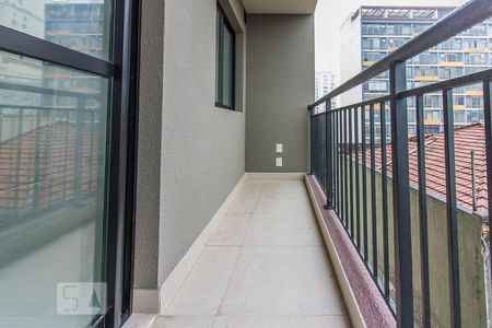 Varanda de kitnet/studio para alugar com 1 quarto, 26m² em Centro, São Paulo