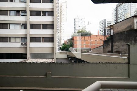 Varanda da Sala - Vista de apartamento para alugar com 1 quarto, 36m² em Consolação, São Paulo