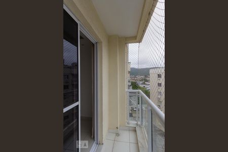 Varanda Sala de apartamento à venda com 2 quartos, 57m² em Taquara, Rio de Janeiro