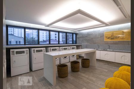 Studio à venda com 40m², 1 quarto e 1 vagaLavanderia