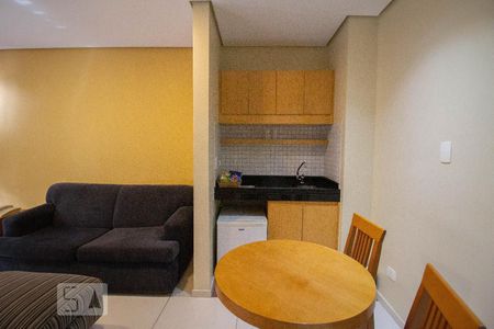 sala / cozinha de apartamento à venda com 1 quarto, 33m² em Santana, São Paulo