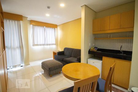 sala / cozinha de apartamento à venda com 1 quarto, 33m² em Santana, São Paulo
