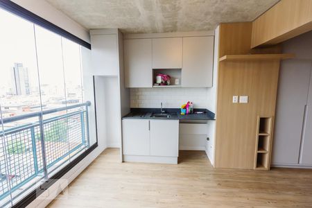 Varanda Cozinha de kitnet/studio à venda com 1 quarto, 30m² em Bom Retiro, São Paulo