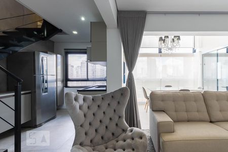 Sala de apartamento para alugar com 1 quarto, 74m² em Vila Olímpia, São Paulo