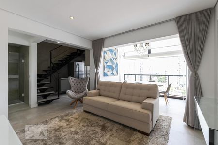 Sala de apartamento para alugar com 1 quarto, 74m² em Vila Olímpia, São Paulo