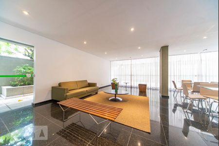 Área comum - Salão de festas de apartamento para alugar com 1 quarto, 70m² em Jardim, Santo André