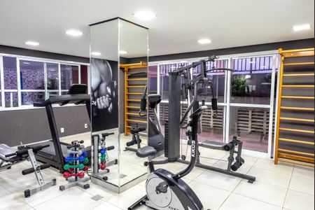 Studio para alugar com 34m², 1 quarto e 1 vaga Studio para alugar com 34m², 1 quarto e 1 vagaÁrea comum - Academia