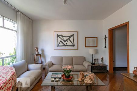 Sala de apartamento à venda com 4 quartos, 180m² em Lourdes, Belo Horizonte