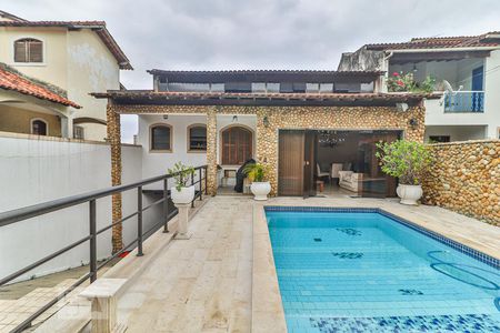 Hall de Entrada, Garagem e Piscina de casa de condomínio à venda com 5 quartos, 800m² em Freguesia de Jacarepaguá, Rio de Janeiro