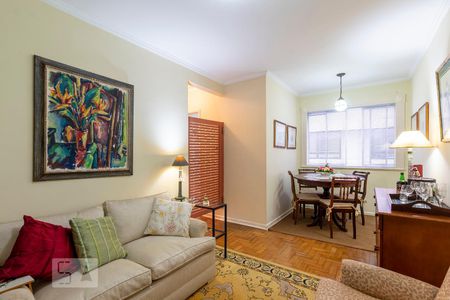 Sala de apartamento para alugar com 1 quarto, 50m² em Cerqueira César, São Paulo