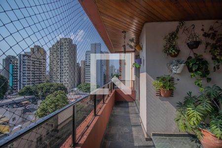 Varanda da Sala de Estar de apartamento à venda com 3 quartos, 190m² em Vila Mariana, São Paulo