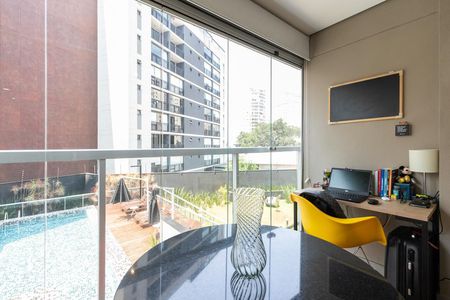 Varanda de apartamento para alugar com 1 quarto, 32m² em Vila Olímpia, São Paulo