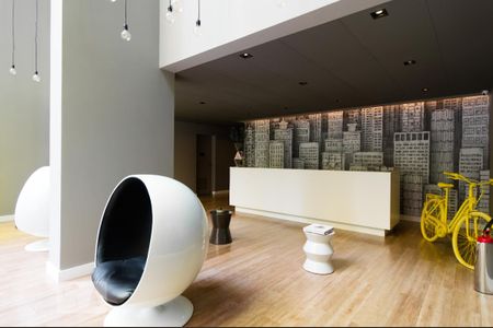 Studio à venda com 35m², 1 quarto e 1 vagaHall social